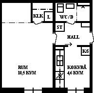 Lägenhet på Stipendiegränd 14B i Umeå